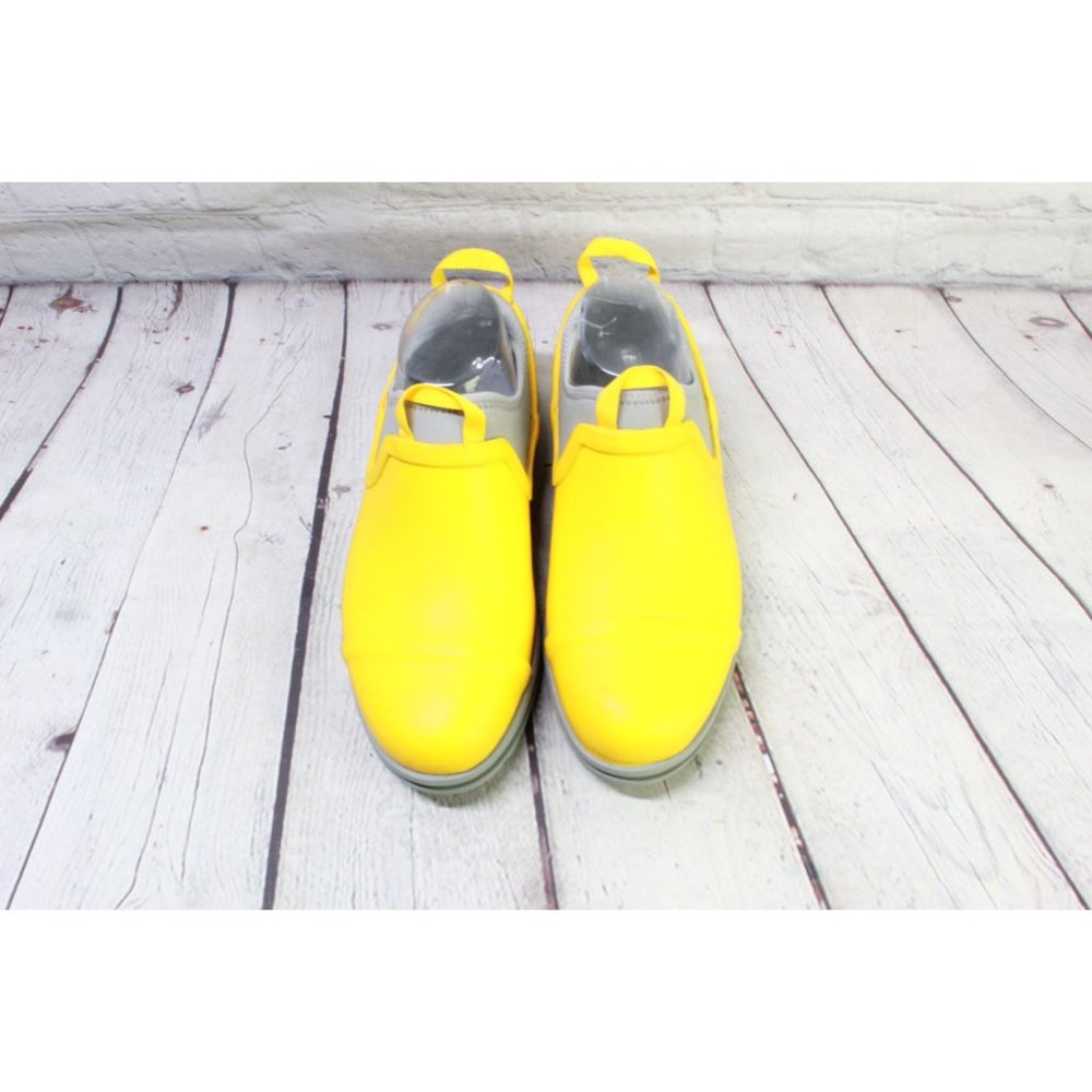 LL Bean Yellow Vulcanized Rubber Waterproof Rugged Wellie Shoes Size 7 M - Picture 5 of 9